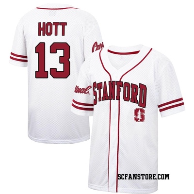 Men's Ethan Hott Stanford Cardinal Replica Colosseum / Free Spirited Baseball Jersey - White